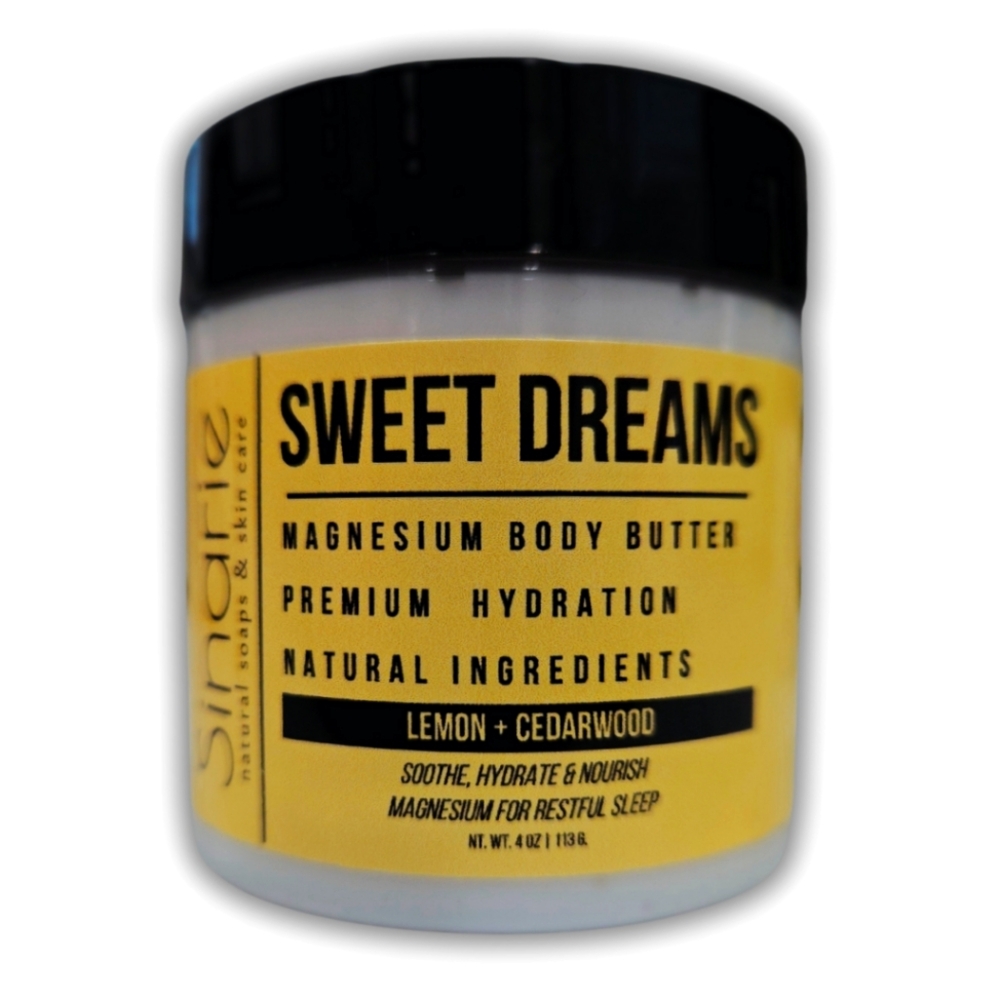 Lemon & Cedarwood Magnesium Emulsified Body Butter | Restful Sleep Stress Relief